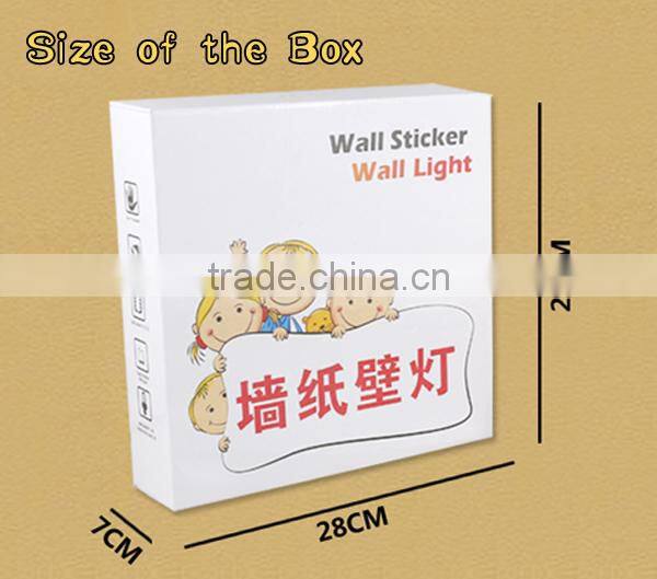 New Fashion Wall Sticker Halloween Pumpkin Wall Light Children Bedroom Wall Lamp