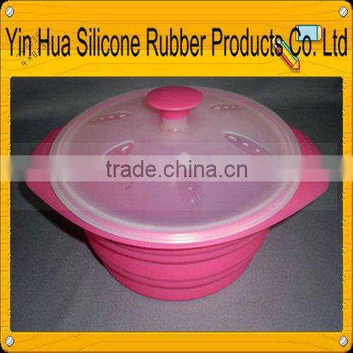 Flexible Silicone Collapsible Colander Pan Steamer