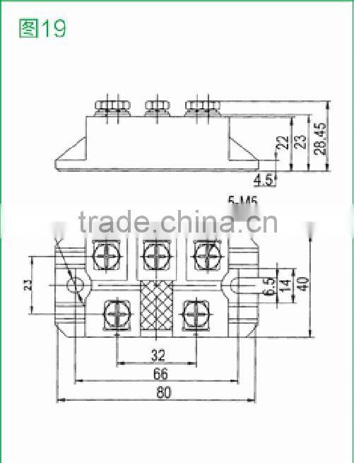 Three Phases Rectification Bridge Modules MDS75(600-1600V)