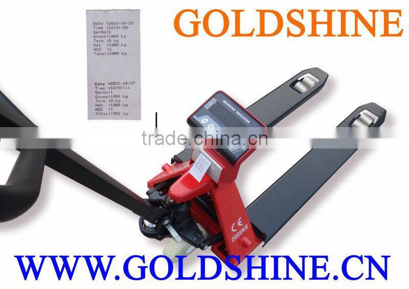 High accuracy Digital Pallet Truck Scale/Top Quality Latest Edition Factory Price Professional Scale Hand Pallet Truck