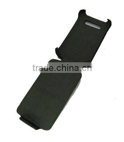 Hot pressing PU Flip Leather Case for BlackBerry 9700