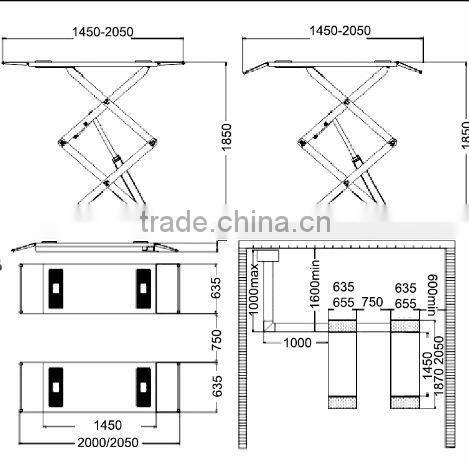 Torin BigRed 3.5 Ton Double Scissor Type Car Lift