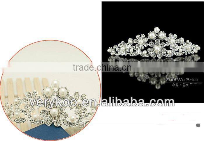 Women's jewelery set, queen crown for sale wedding hair accessoriesFCM-30029