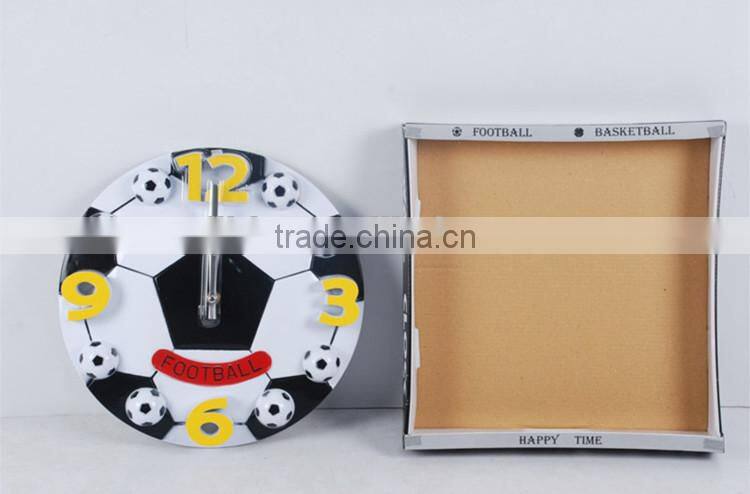 Hot Selling Factory Price Decorative Football Shape 3D Wall Clock