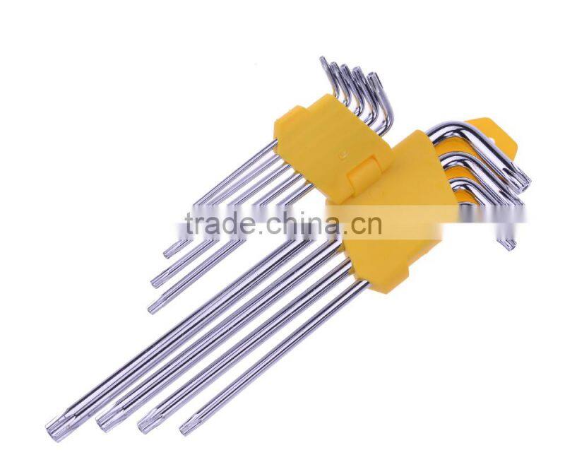 L Allen suit, 9 piece ball head hex socket wrench set ring spanner pattern hex wrench set