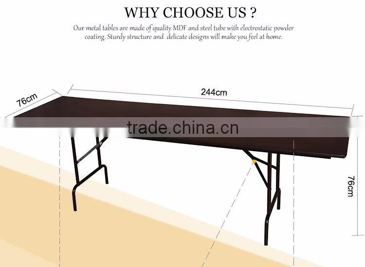 Melamine MDF Board Restaurant Folding Table