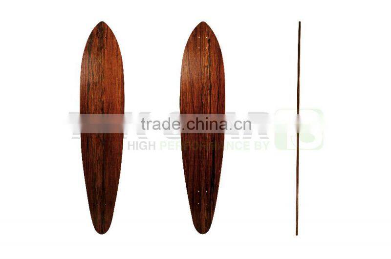 wholesale blank drop down maple longboard decks twin tip with kicktail longboard decks