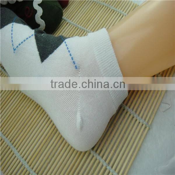 Factory Custom High quality ankle socks, white colorful