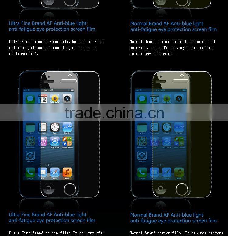 Japan blue light cut film /anti-blue light screen protector for Iphone 5s mobile phone