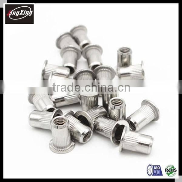 good quality M3-M12,1/4-20,3/8-16 stainless steel flat head rivet nut