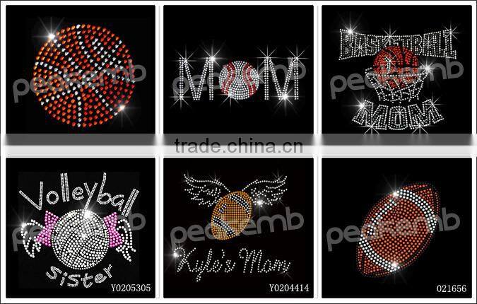 Beautiful Flowers Rhinestone Hotfix Transfer For Garment