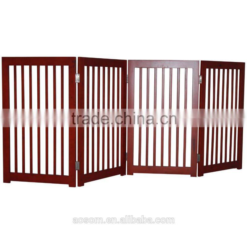 PawHut 4-Panel Wooden Pet Divider