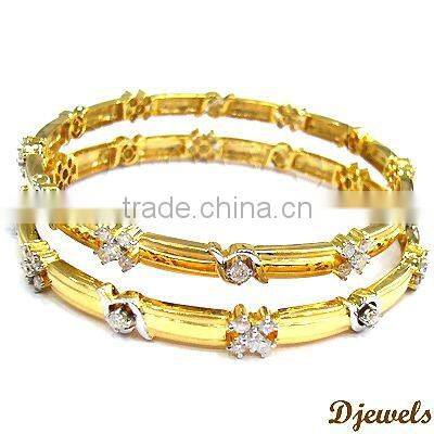 Diamond Gold Bangles, Diamond Bangles, bangle Jewelry