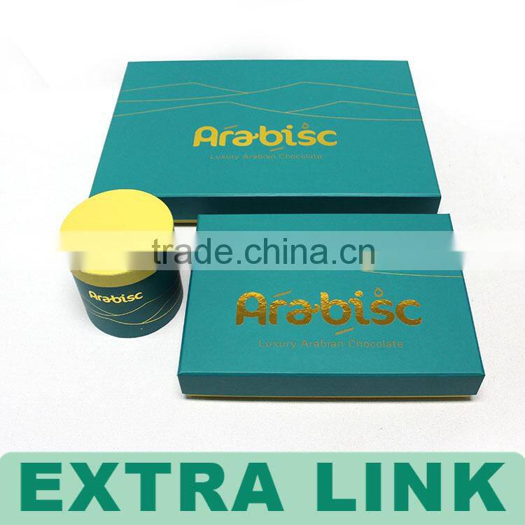 Coffee Tea Cup Recycle Embossing Rigid Round Kraft Paper Cylinder Box