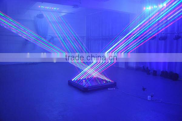 New style, 1650mW RGB 9-head Moving head laser dj lighting