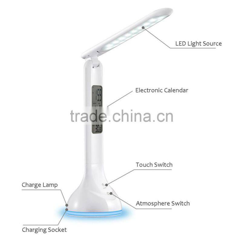 led desk lamp lamp with mood light and lcd display
