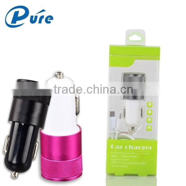 Brand New Car Charger Wholesale Charger 2.1A/3.1A Dual Port Car Charger