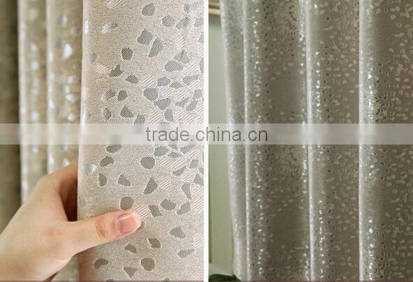 velvet jacquard blackout curtain fabric for interior decoration, blackout fabric, ready made curtain, blackout fabric supplier