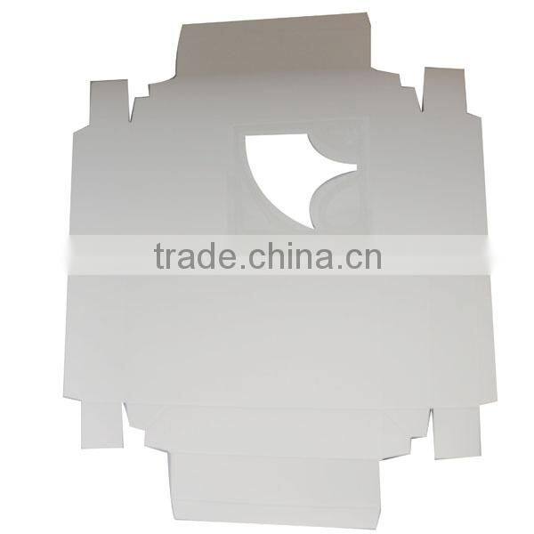 Simple and with clear PVC window paper donut packaging box