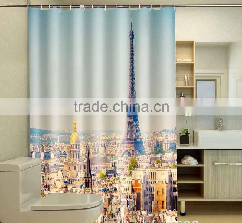 Photo Printed France Shower Curtain