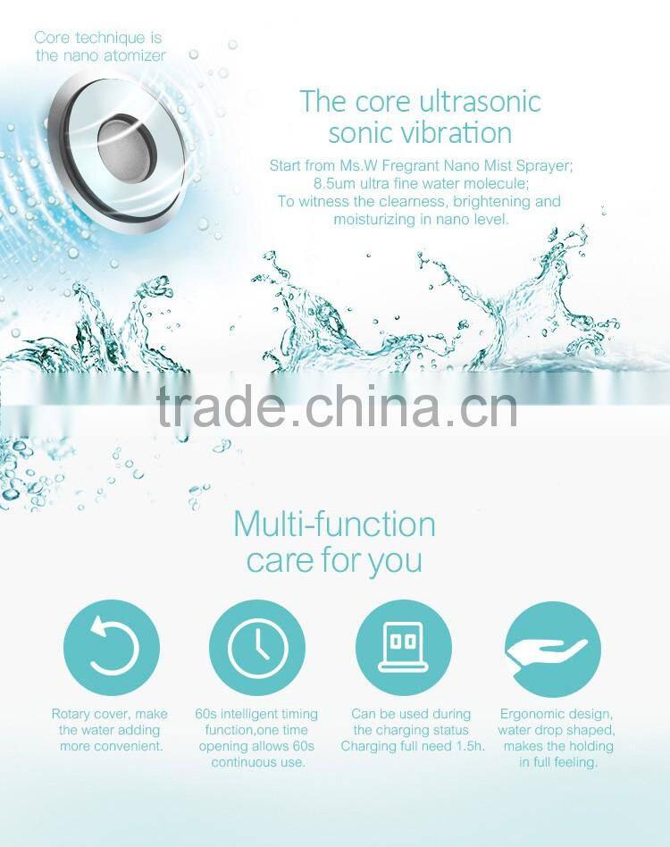 New portable mini facial steamer nano mist spray handheld travel steamer ST-F806