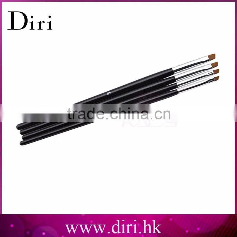 3 sizes/set Red Soft and Professional Nail Brush Kit Set