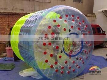 New rectangle design Air inflated ground/ water zorb ball for sale, giant zorb ball for bowling