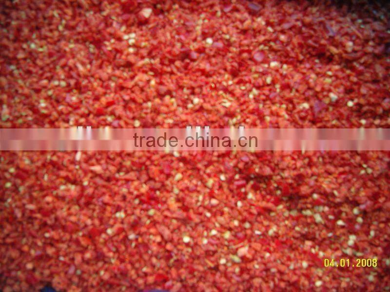 New Crop fresh frozen red pepper diced