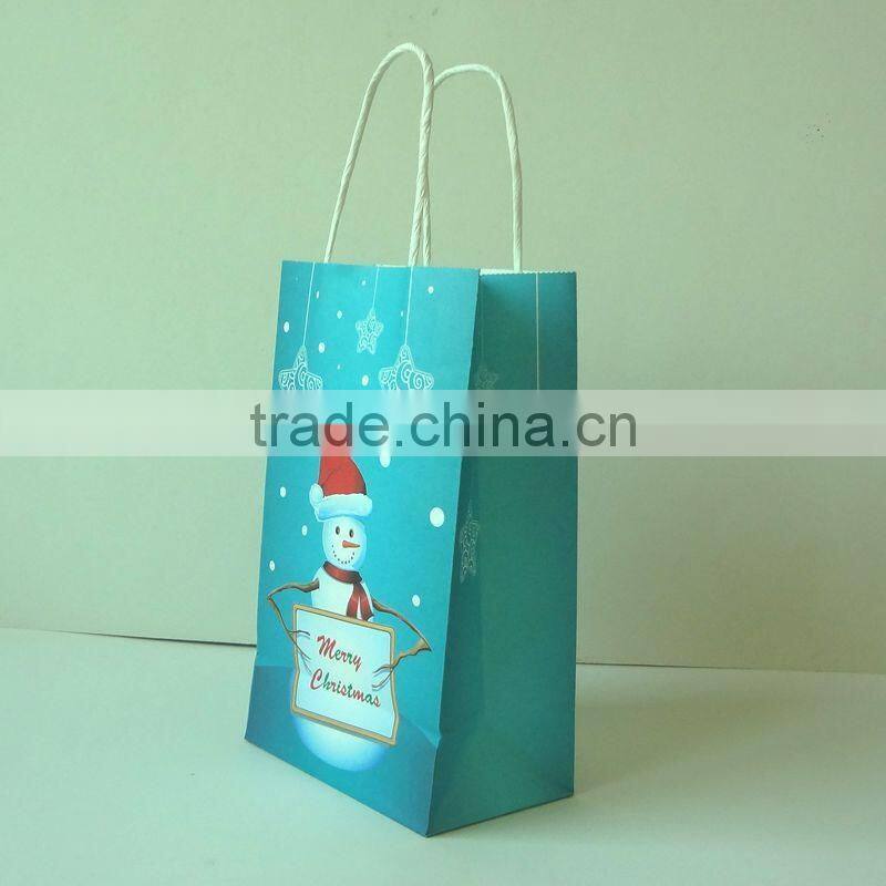 durable custom promotional paper gift packaging bag wholesale