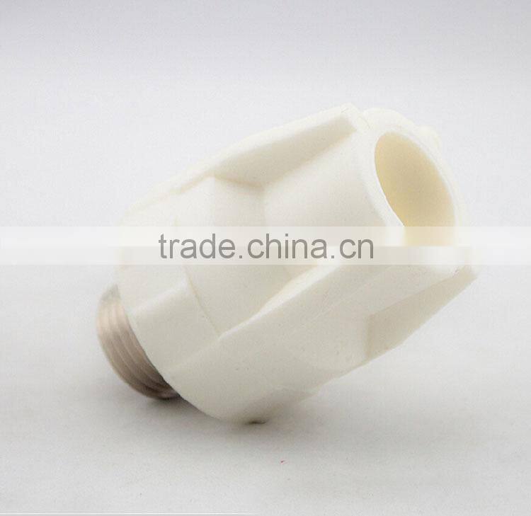 PPR pipe fitting 90 degree male brass elbow