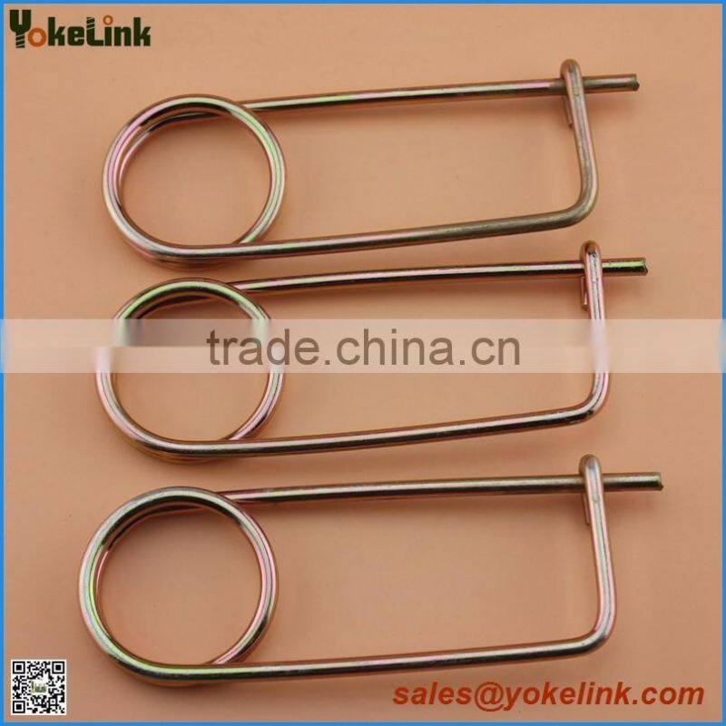 Zinc plated carbon steel safety spring clip