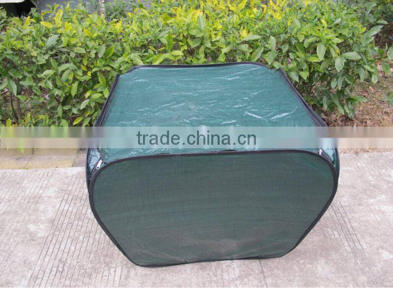 yellow and green 600D OXFORD printed pop up bag