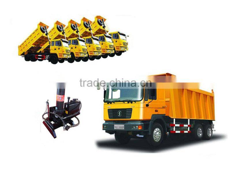 Telescopic front end cylinders for dump trucks and tipping semi trailers