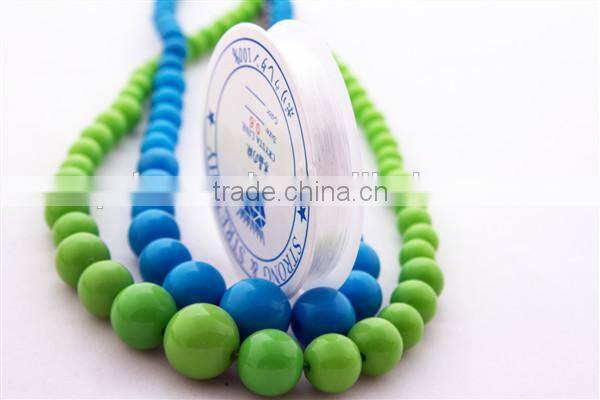 0.8mm black color crystal stretch cord