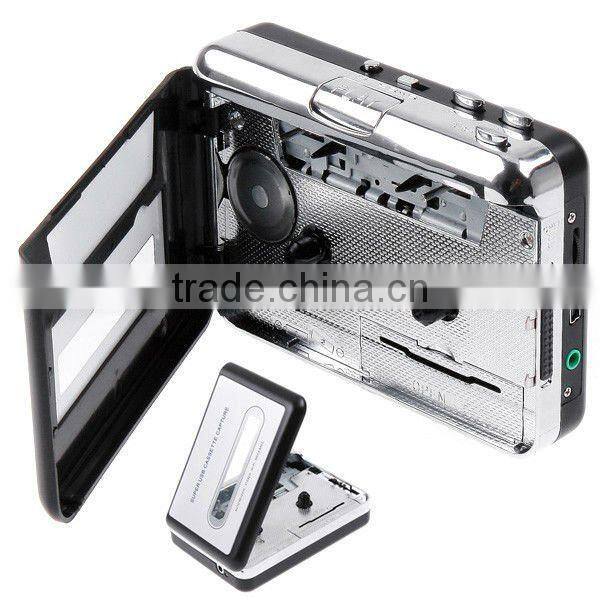 Tape to PC USB Cassette-to-MP3 Converter Capture Audio Music Player
