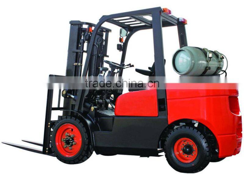 3.5Ton LPG/Gasoline Forklift Truck with Japan Nissan K25 Engine, good price