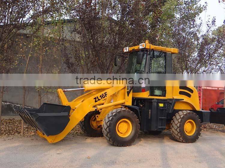 1.6T ZL16F with CE Certified, Europe Market, wheel loader with forks