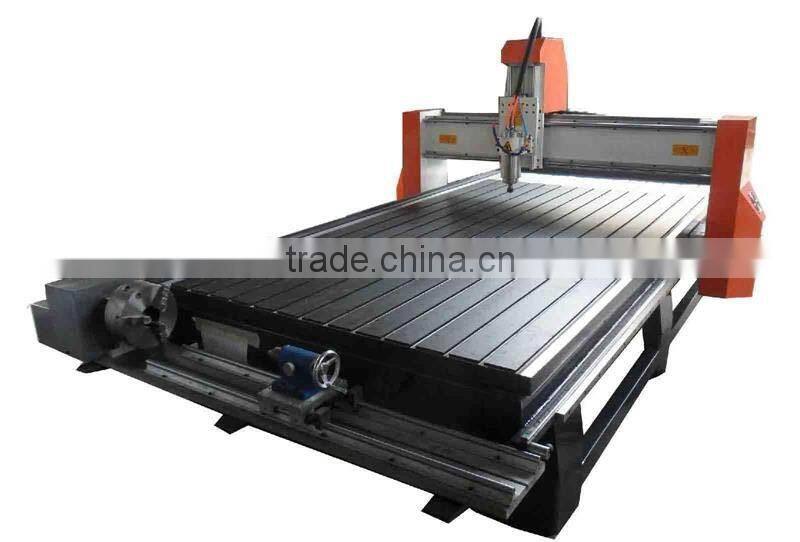 High Quality 4-axis CNC Wood Carving Machine for 2D and 3D With Vacuum Worktable