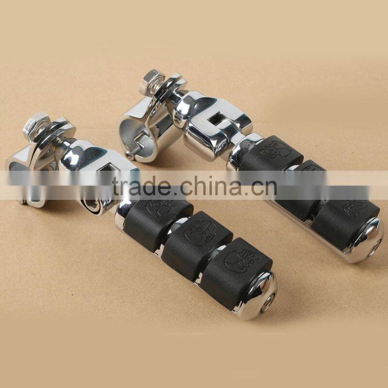 New Chrome Front Footrest Foot Pegs 30mm