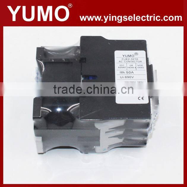 CE certificate CJX2 series 3P 24VDC 230V manufacturer silver alloy electrical contacts copper 80 amp contactor