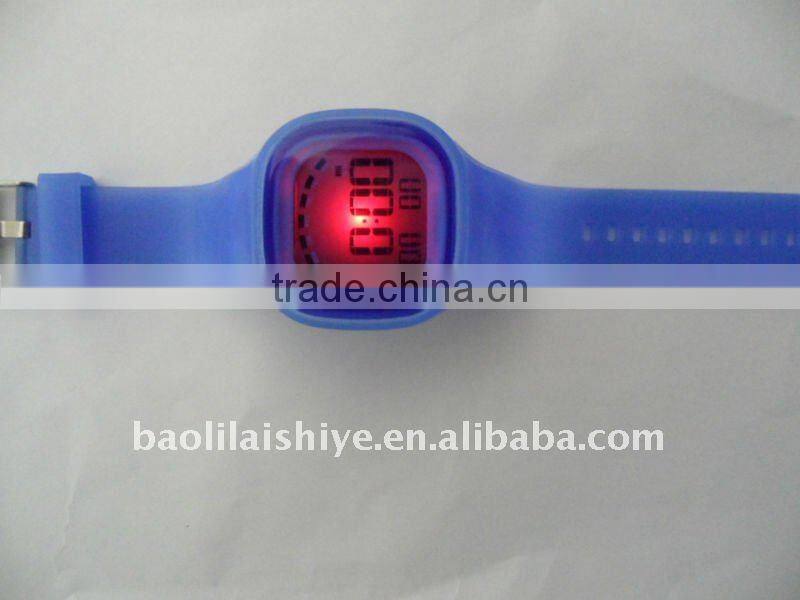 HOT sale SS.Com Jelly Silicone Watch + fashion LED light