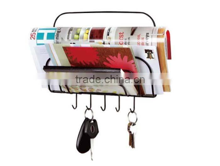 Wall hanging 5-Tier Letter & Magazine Rack And Keys Holder