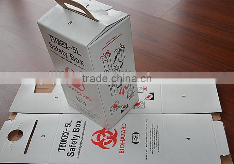 High quality medical equipment kraft cardboard waste conteiner