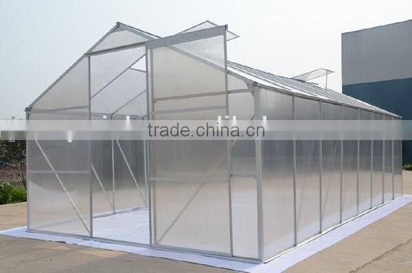 Easily assembled pc sheet greenhouse