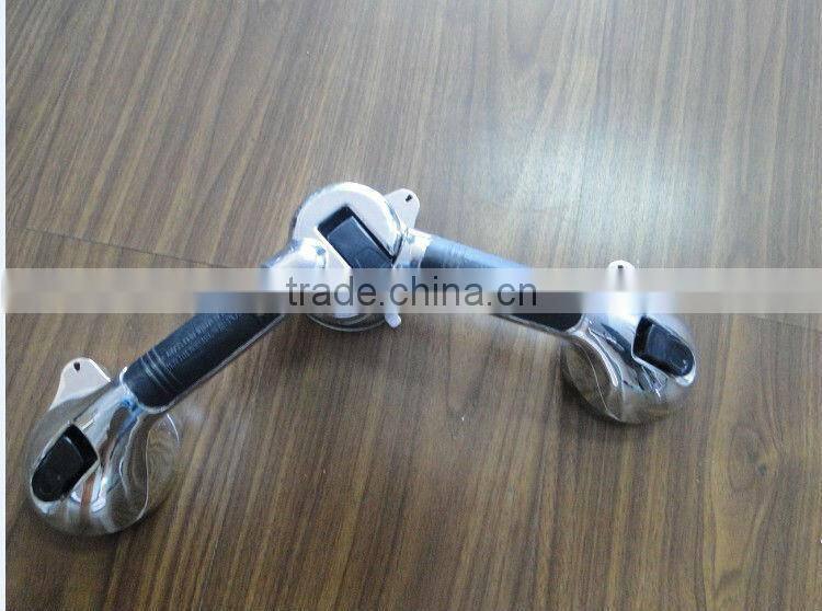 Double handrails in bathroom