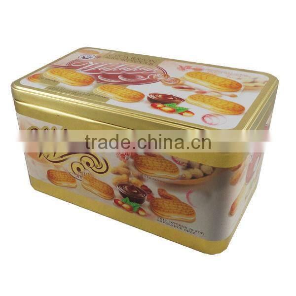 fashion rectangular metal tin boxes
