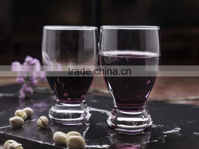 270ml clear glass cup for water and beverage