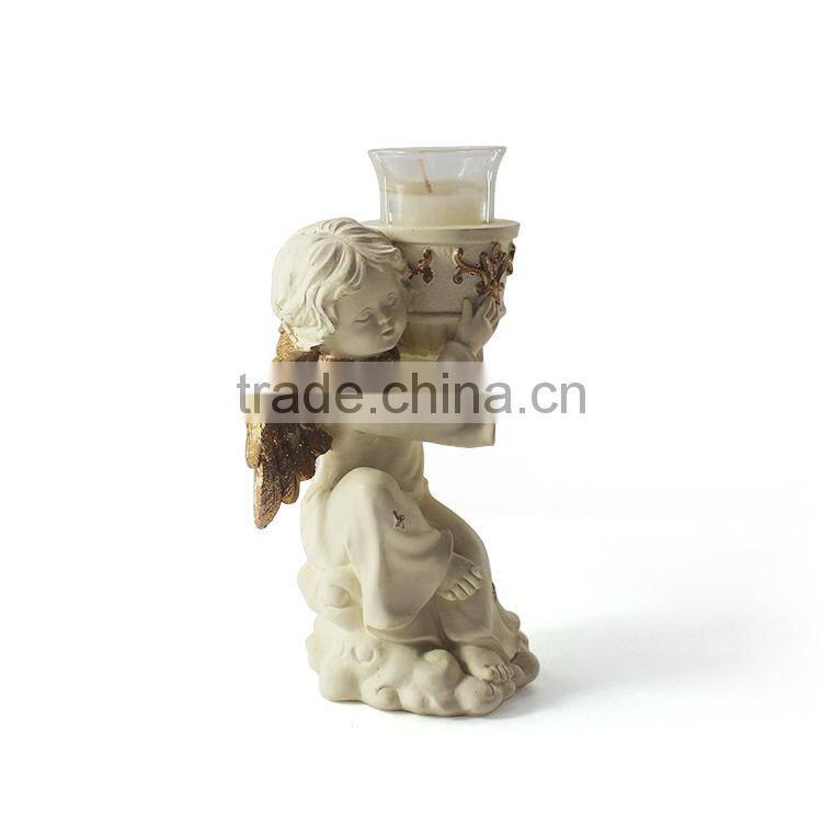 Wedding Decorative Glass Candle Holder,Polyresin Glass Bird Animal Candle Holder,Polyresin Glass Angel Christmas Candle Holder