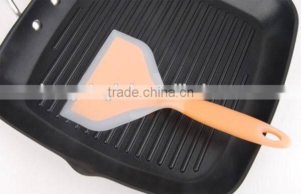 silicone nylon pancake pizza egg spatula turner wide no hurt to pan