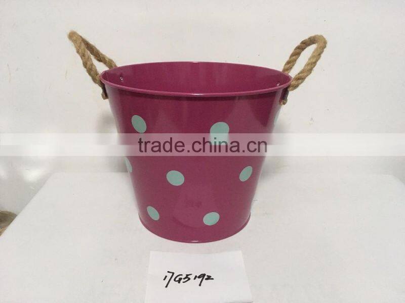 china best sellers home garden colorful iron metal hanging plant flower pot and metal planters